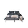 BETT MOOKA 4in1-Multifunktions-System Stoff Velo Dunkelgrau - Dunkelgrau, Holz (160/200cm) - Kaiser Möbel