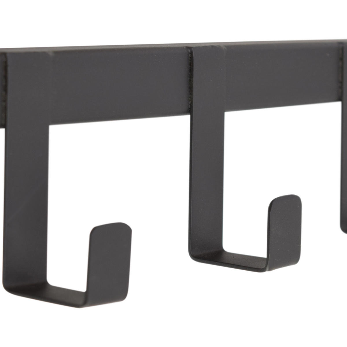 KLEIDERABLAGE Woody Schwarz - Schwarz, Metall (70/22/30cm) - LOFT42