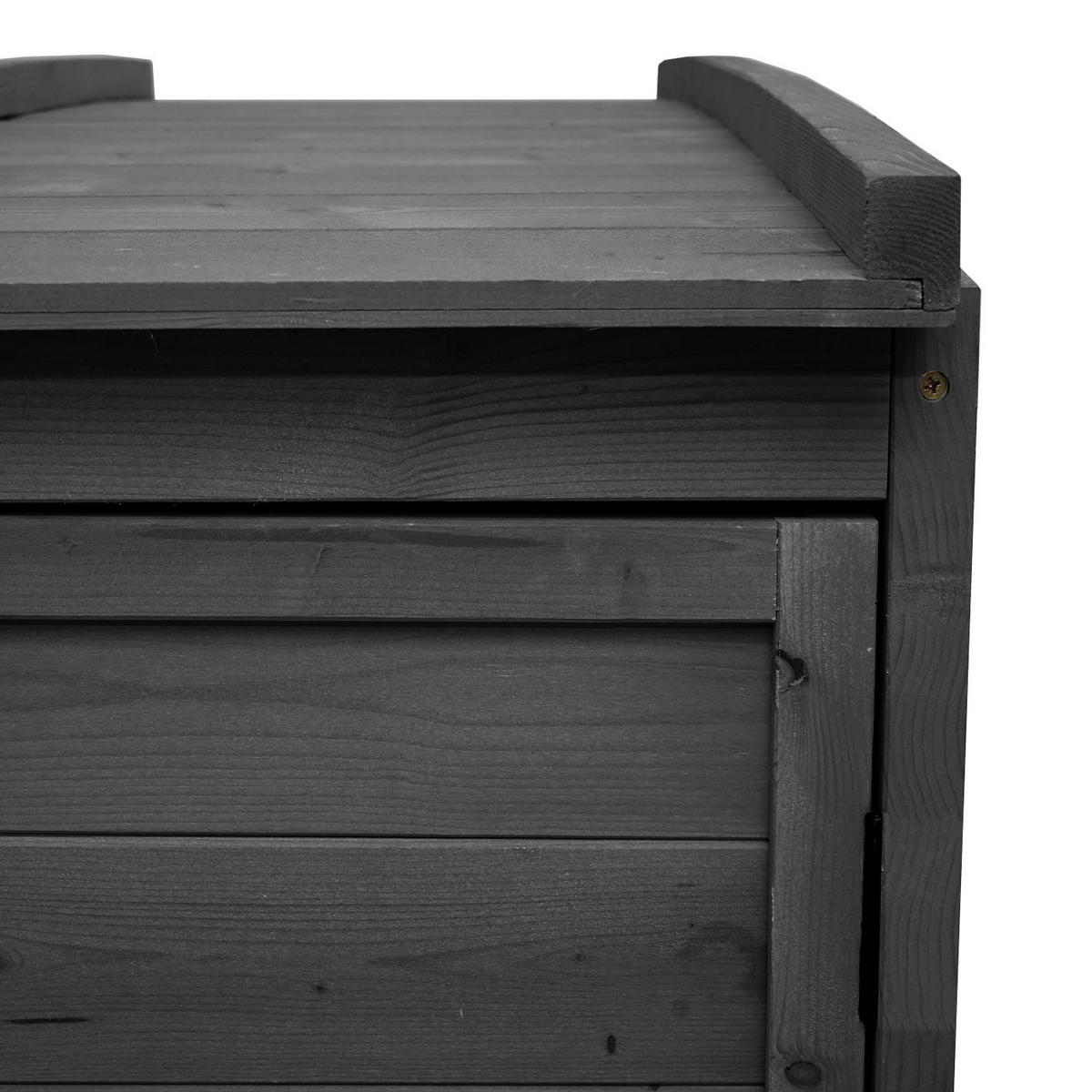 MÜLLTONNENBOX XL 2er-/4er HxBxT 138x138x105cm Anthrazit Holz - Anthrazit, Holz (138/138/105cm) - PROREGAL