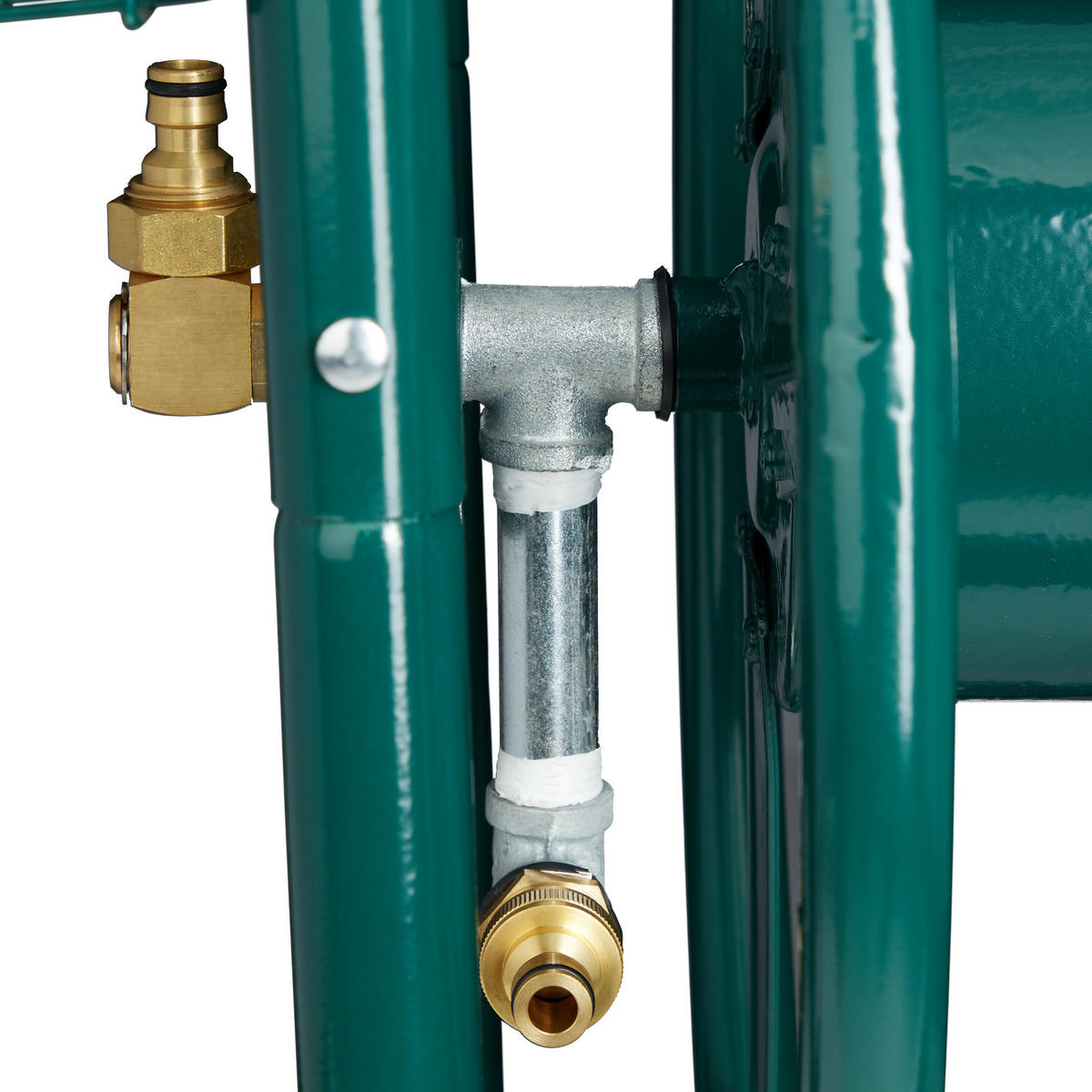 SCHLAUCHWAGEN - Dunkelgrün, Kunststoff/Metall (62/113/90cm) - Relaxdays