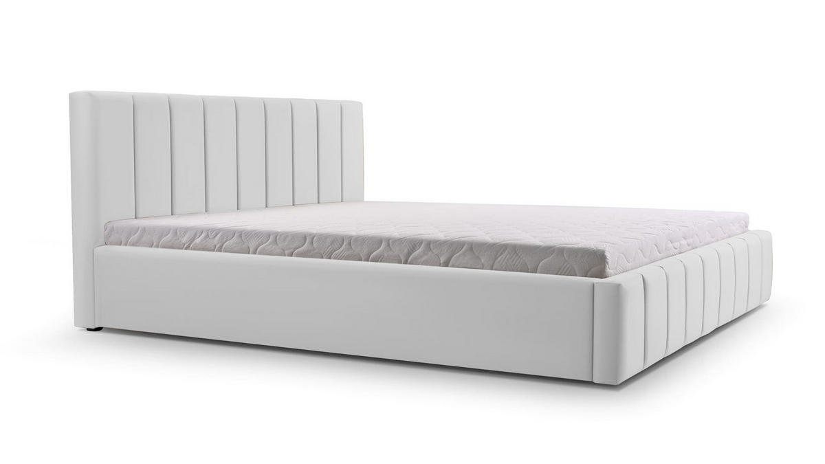 POLSTERBETT Bett 01 - 180x200 - Silver - Silberfarben, Holz/Textil (180/200cm) - Möblo