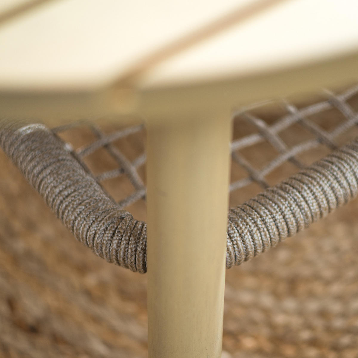 LOUNGESET - Akazie massiv / Polyester - Braun / Beige - 4-teilig - Beige/Braun, Holz/Naturmaterialen - home24