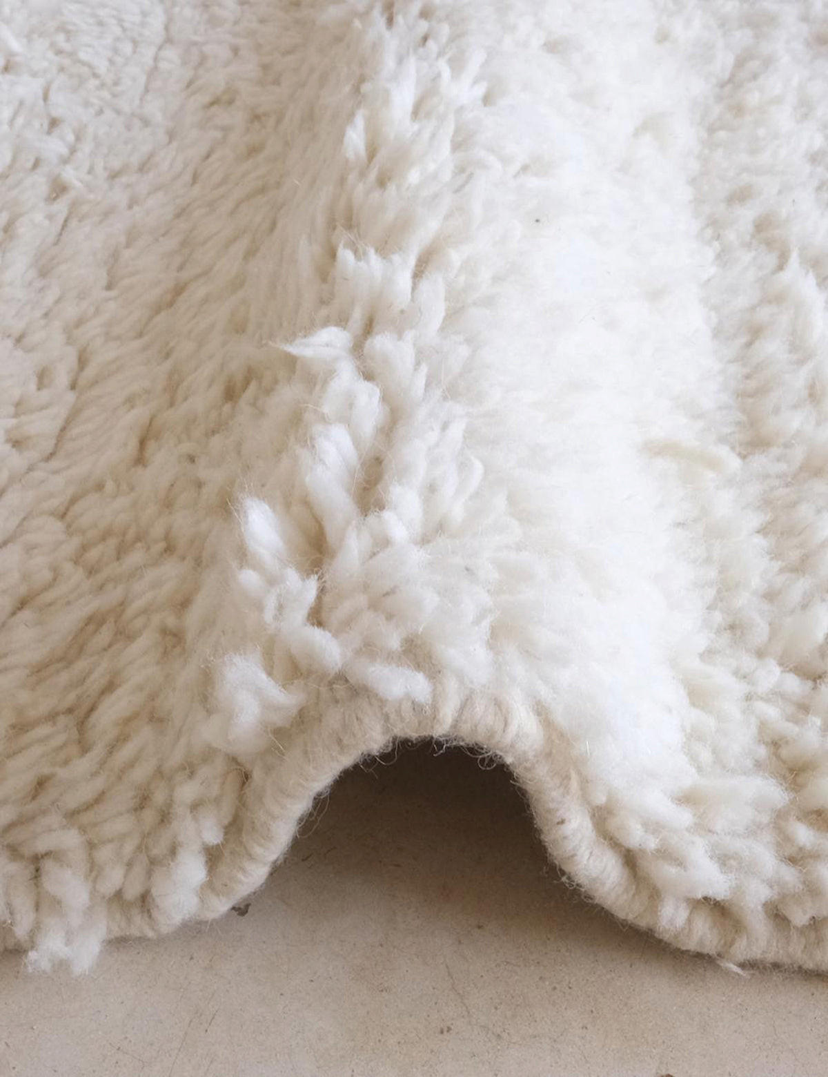 BERBERTEPPICH schlicht für modernes Interieur 250x 300 cm - Weiß, Naturmaterialien (250/300cm) - AFK Living