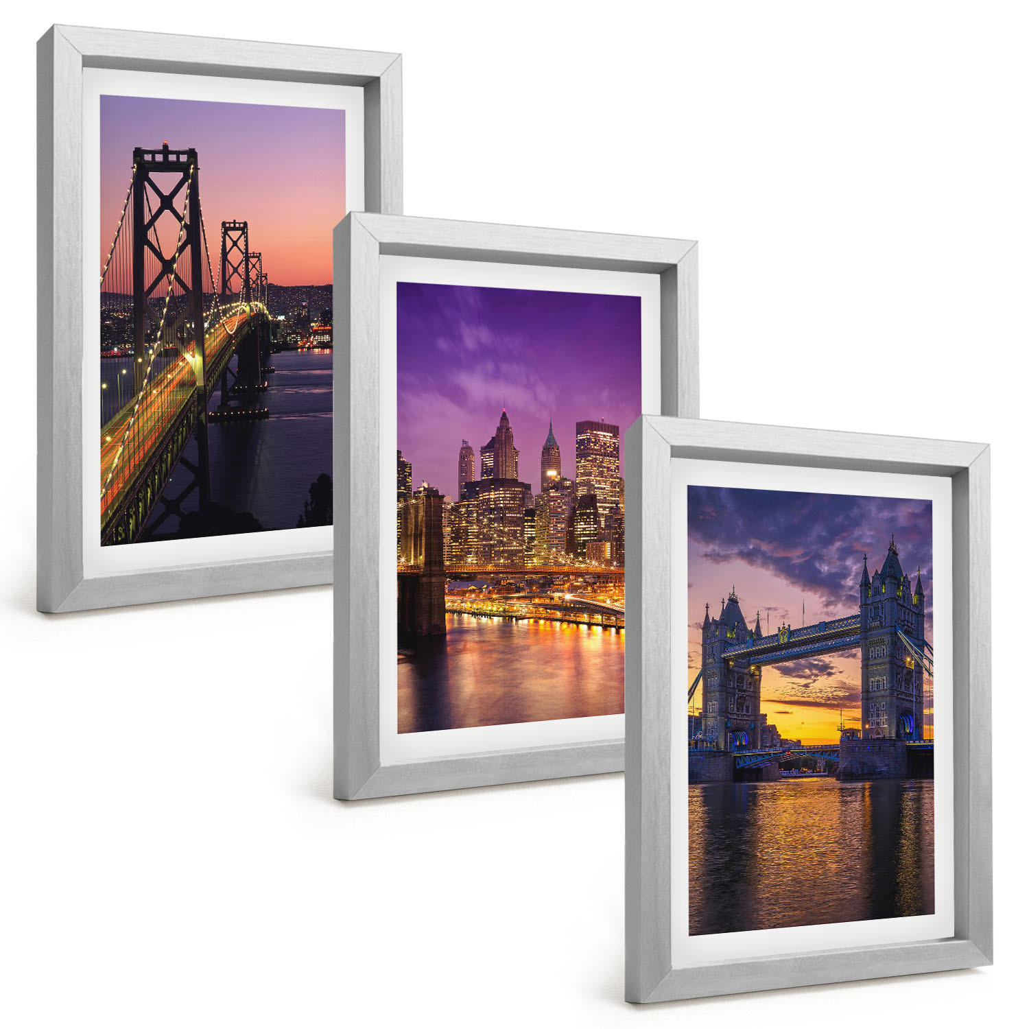 Tulup Bilder Silber 20x30 cm