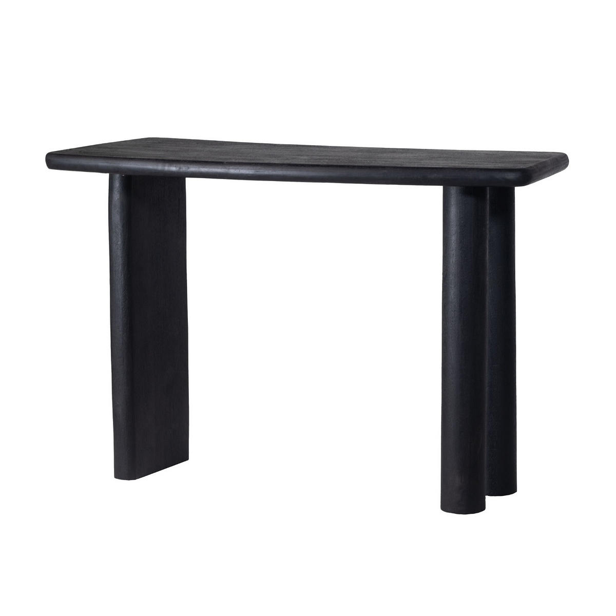 KONSOLENTISCH aus Mangoholz 113cm, schwarz - Schwarz, Holz (113/44/76cm) - Giga Meubel