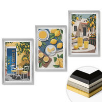 WANDBILDER 3er Set - 40x60 cm Silberner Rahmen - Patio Sun Limonade - Silberfarben, Kunststoff (40/60cm) - ArtPrintCave