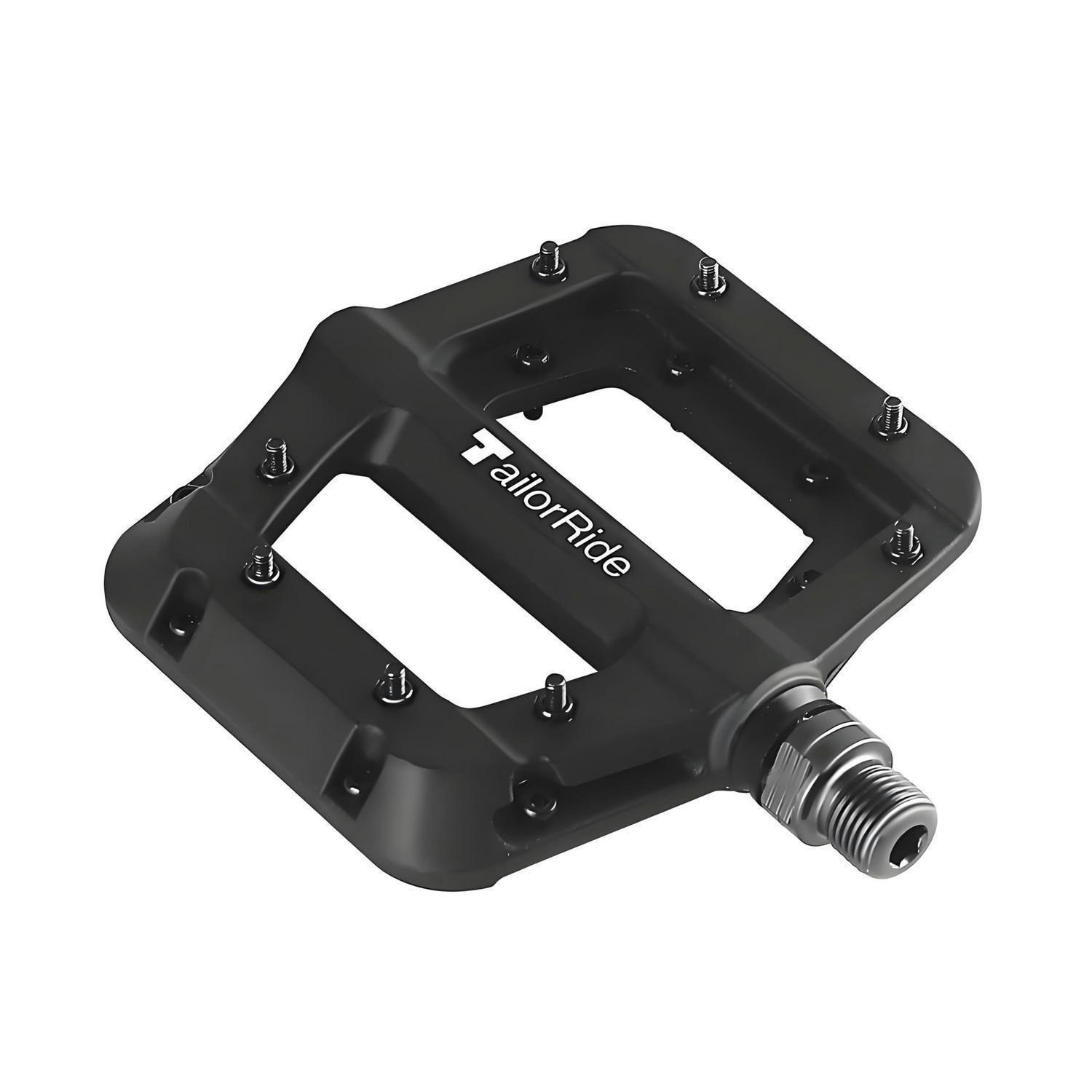 FAHRRADPEDALE Plattform-Pedale Schwarz 9/16 Zoll - Schwarz, Metall (9/2.5/10cm)