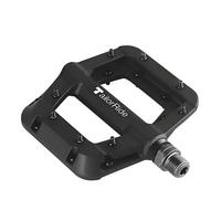FAHRRADPEDALE Plattform-Pedale Schwarz 9/16 Zoll - Schwarz, Metall (9/2.5/10cm)