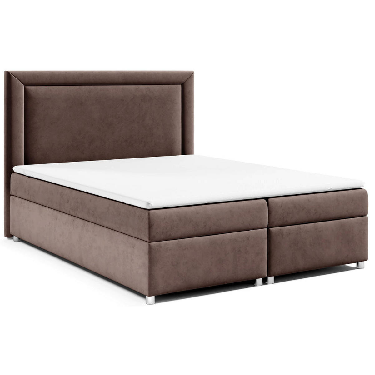 BOXBETT mit Bettkasten Trinity K-3 Bonellfederkern - Braun, Holz/Holzwerkstoff (200/200cm) - Best For Home