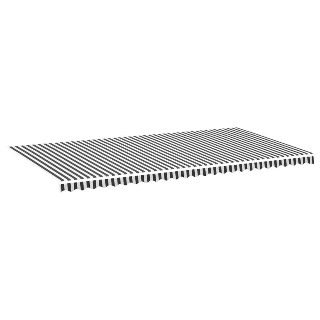 vidaXL Markisenbespannung Anthrazit 300x128x580 cm