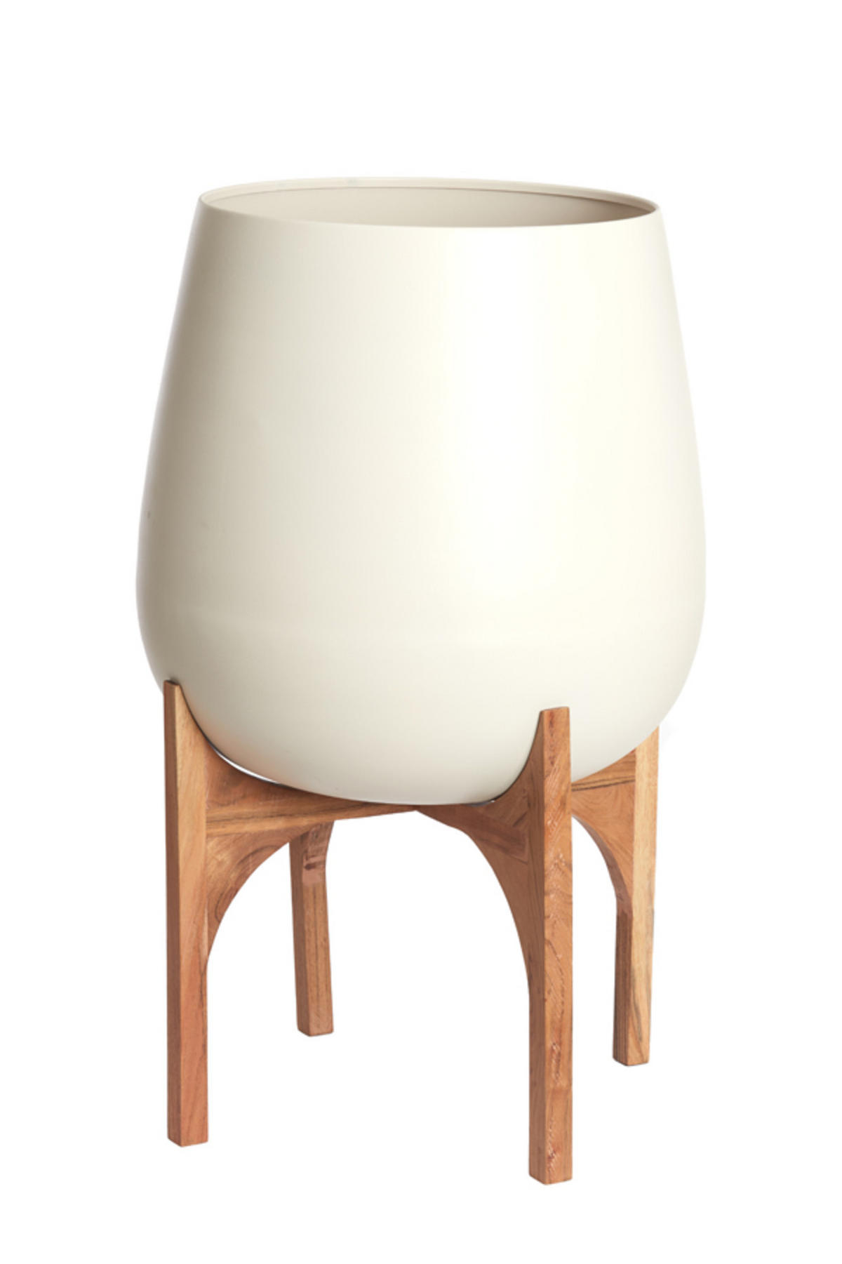 TOPF Karuna Weiß Ø59/82 cm - Weiß, Metall (59/82/59cm) - Light & Living