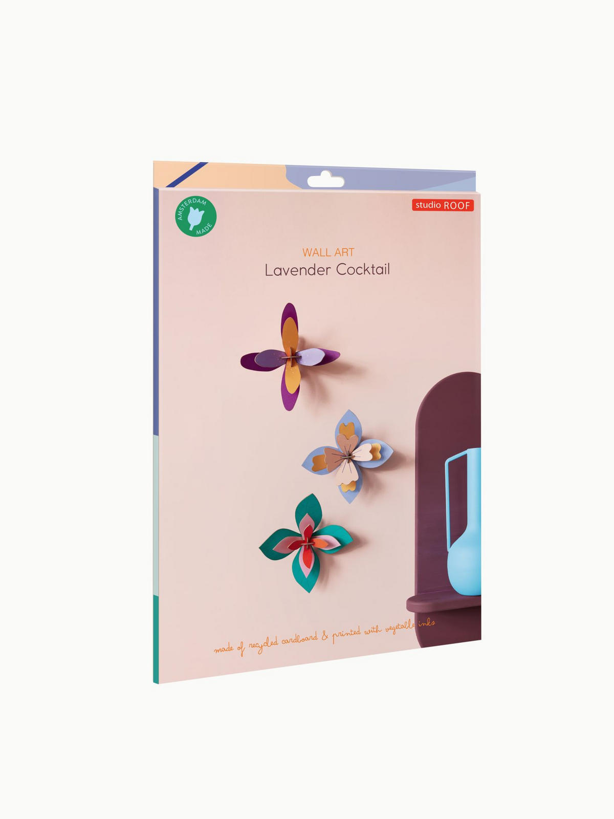 WANDDEKO 3D-Blume 5/18 cm - Multicolor, Wellpappe (5/18/17cm) - KUNSTLOFT