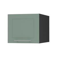 KLAPPHÄNGESCHRANK Kvantum W6B/45 Mint Matt / Schwarz Matt 45 / 59 / 36cm - Schwarz/Mintgrün, Holz/Holzwerkstoff (45/36/59cm) - Feldmann-Wohnen