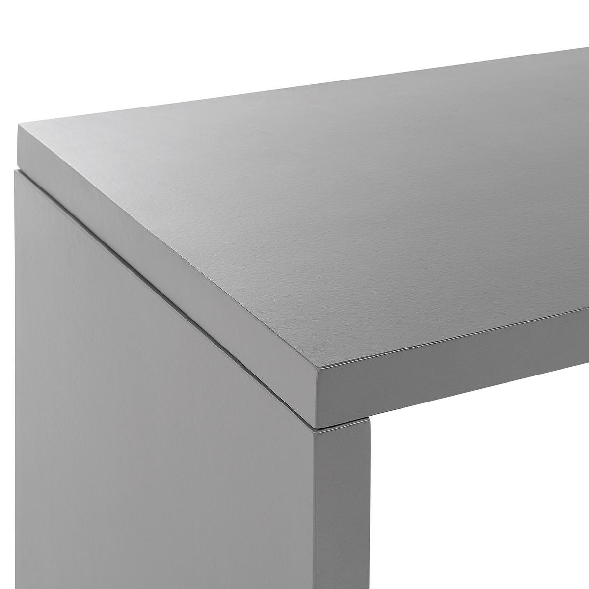 GARTENMÖBEL SET U-Form Beton grau Tisch mit 2 Bänken Taranto - Grau, Stein - Beliani
