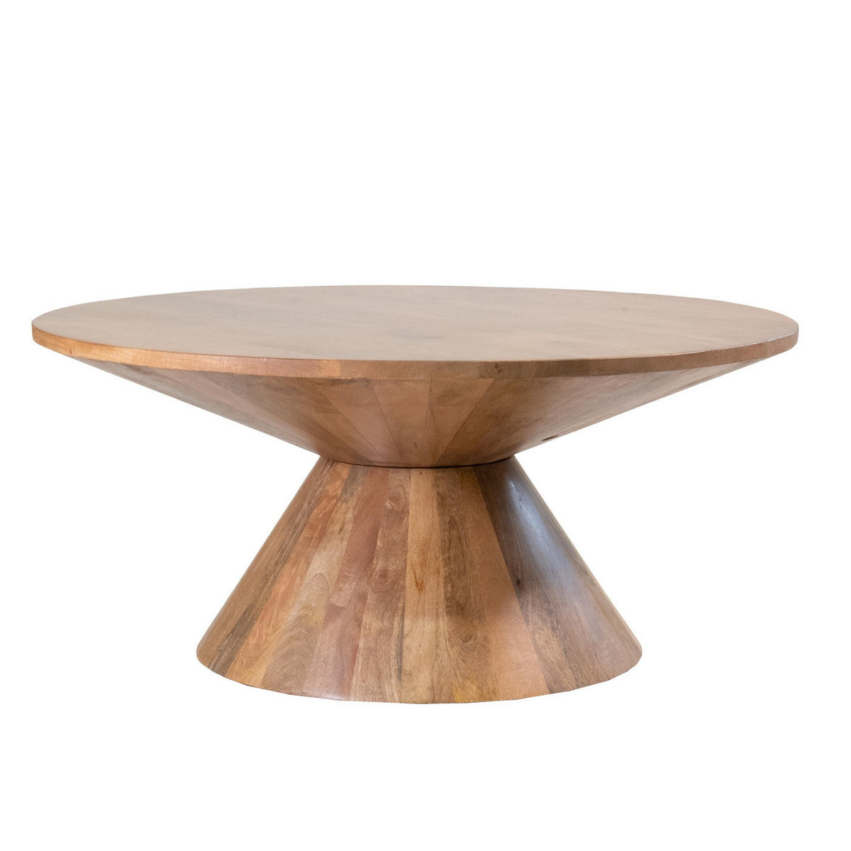 COUCHTISCH aus Mangoholz 90cm, Natürlich - Braun, Holz (90/90/40cm) - Giga Meubel