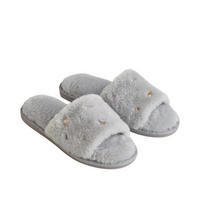 HAUSSCHUHE Warm NULINO, Grau, 39/40, 1 Paar - Grau, Textil (8.5/1/26cm) - home&you