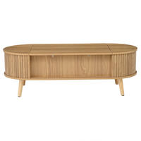 COUCHTISCH 120/50/39,5 cm natur aus MDF mit höhenverstellbarer Tischplatte - Naturfarben, Holzwerkstoff (120/50/39.5cm) - OKWISH