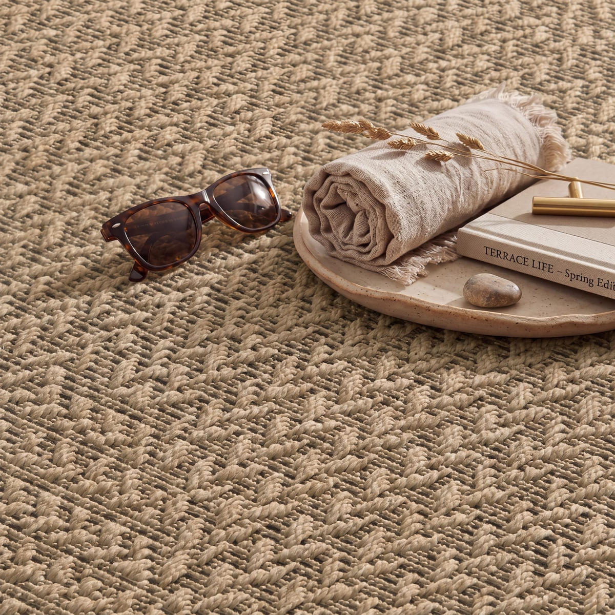 OUTDOORTEPPICH 80/250 cm Waregem 627 - Beige, Kunststoff (80/250cm) - Paco Home