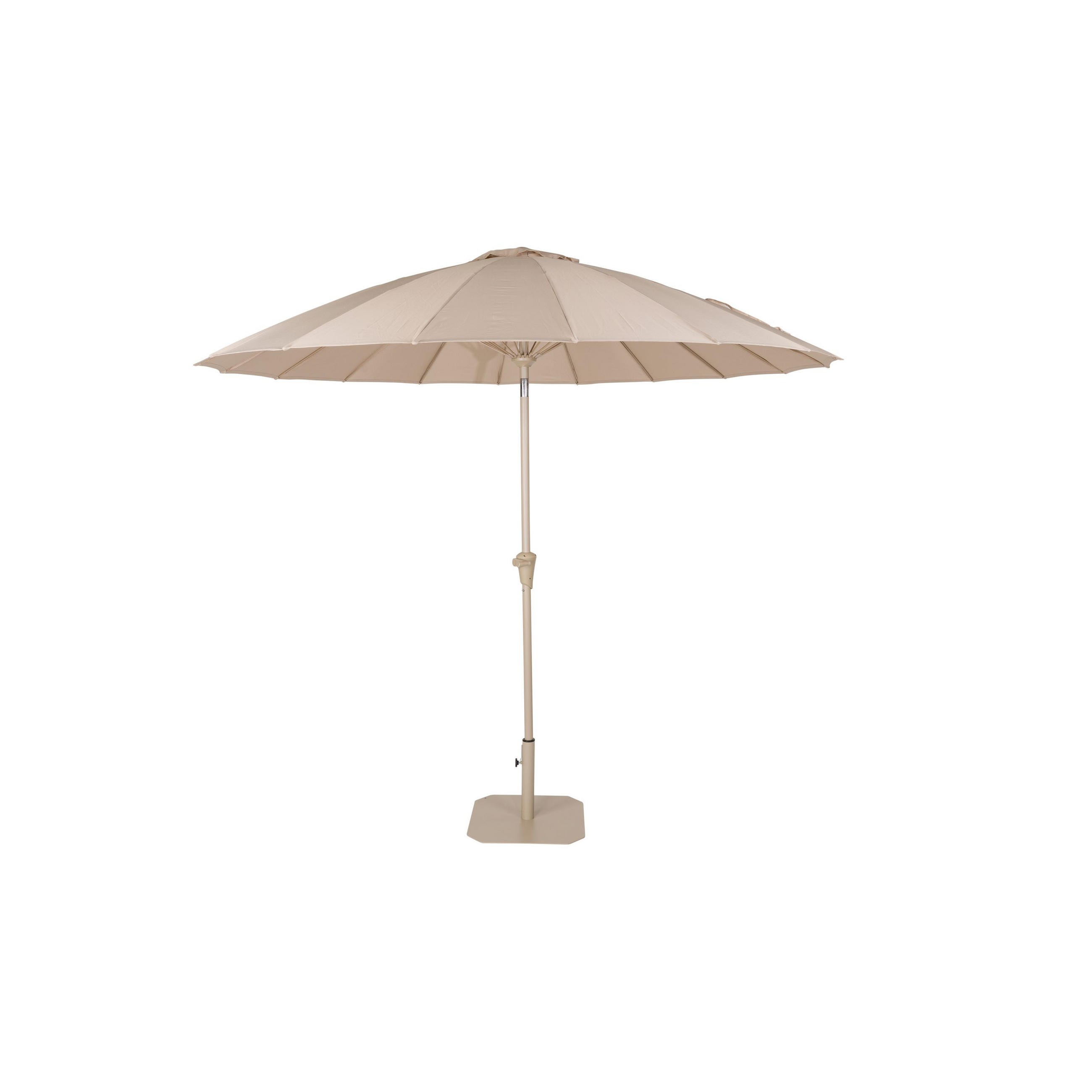 SONNENSCHIRM Sunshine Set Braun - Beige, Kunststoff (250/250cm) - Zuiver