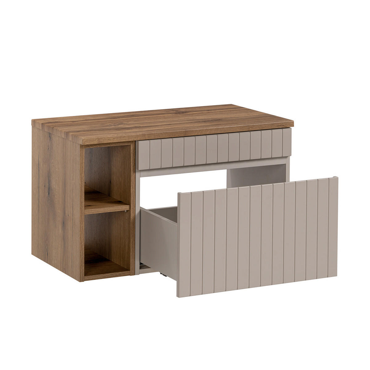 WASCHTISCHUNTERSCHRANK 80.4cm Zelie Kaschmir - Beige, Holzwerkstoff (80.4/48/46cm) - Petits-meubles