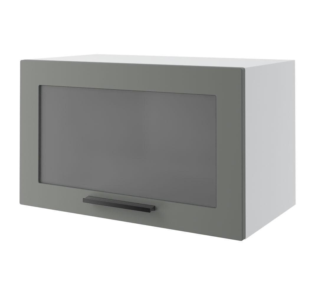 KLAPPHÄNGESCHRANK Kvantum W4BS/60 Dust Grey Matt / Weiß Matt 60 / 32,5 / 36cm - Weiß/Grau, Holz/Holzwerkstoff (60/36/32.5cm) - Feldmann-Wohnen