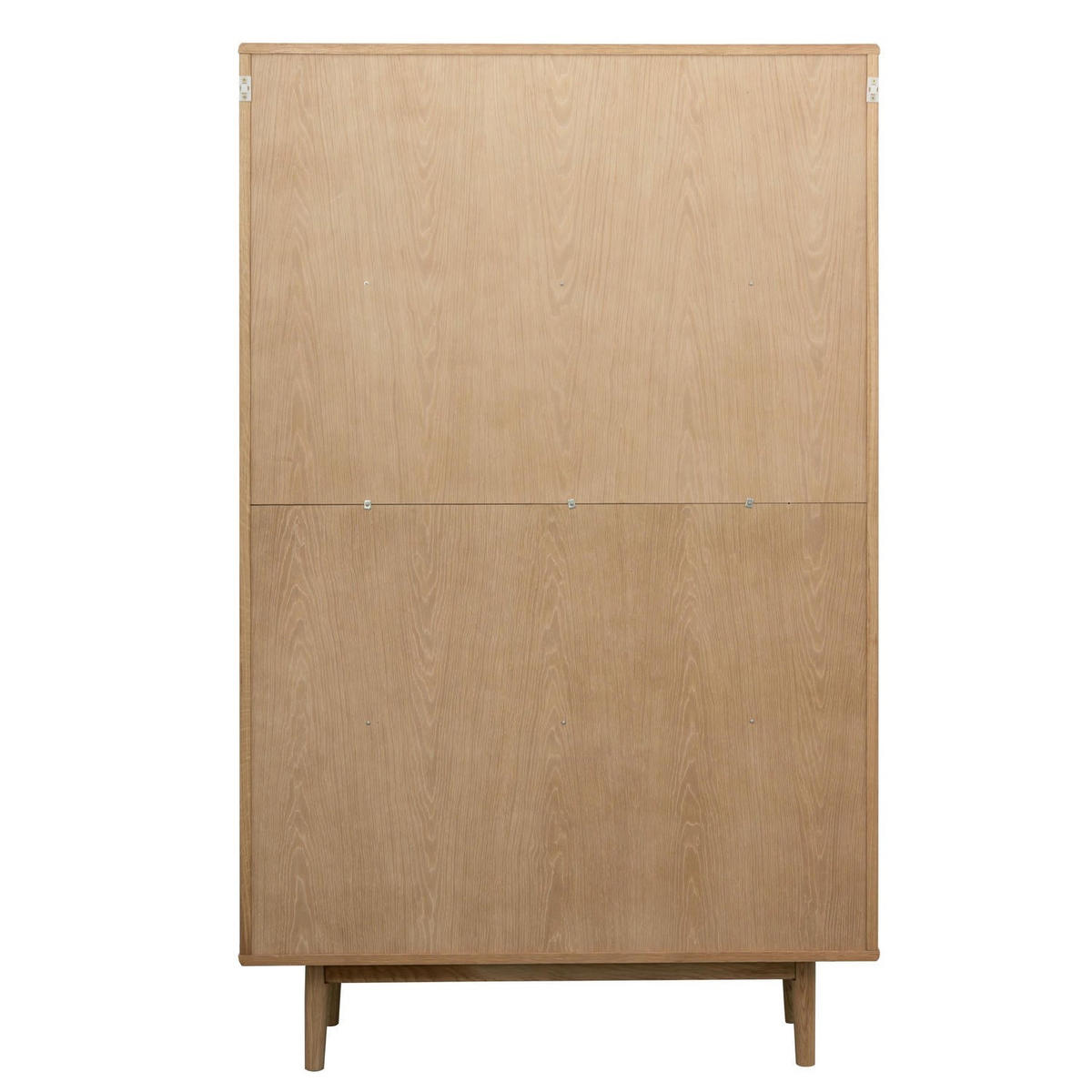 VITRINE Eiche massiv - Eichefarben/Braun, Holz/Holzwerkstoff (100/180/40cm) - Furnhouse
