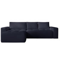 ECKSOFA Portland Schwarz Links - Schwarz, Holz/Kunststoff (165/250cm) - Graingold