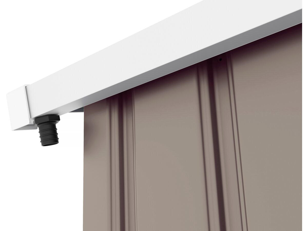 METALL-GARAGE PVC nevada - Hellgrau, Metall (70/310/470cm) - Habitat Garten