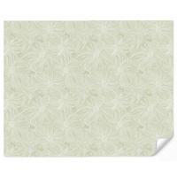 TAPETE - Gelassenheit - Blumen - Grün - 280x220 cm - Salbeigrün, Papier (280/220cm) - OnlyWow