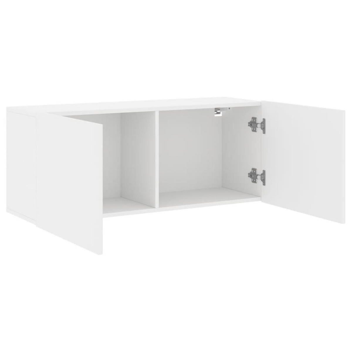 TV-WANDSCHRANK Weiss 100/30/41 Cm - Weiß, Holzwerkstoff (30/41/100cm) - vidaXL