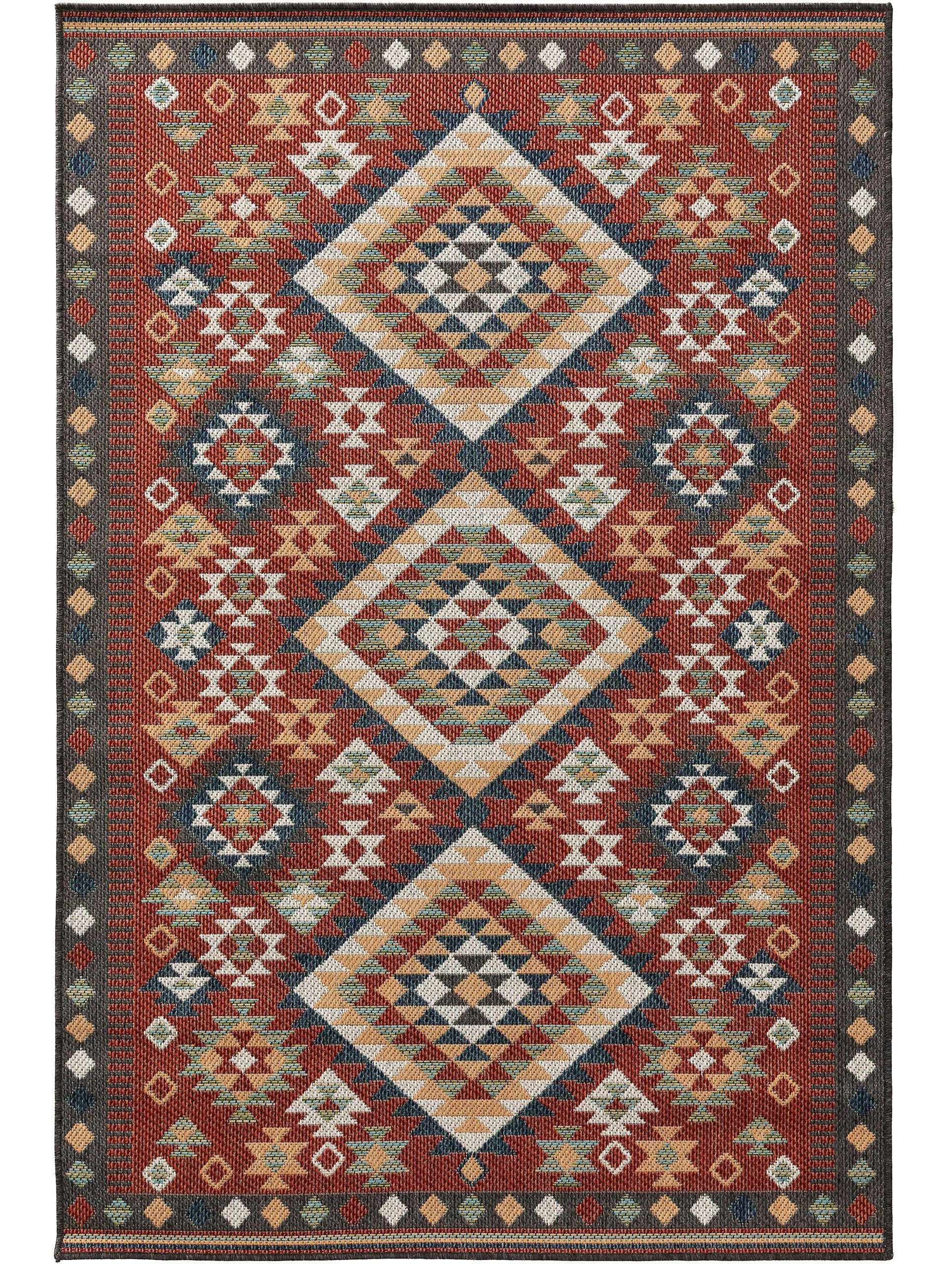 OUTDOORTEPPICH Mirena Rot 120x170 cm - Rot, Textil (120/170cm) - benuta Nest
