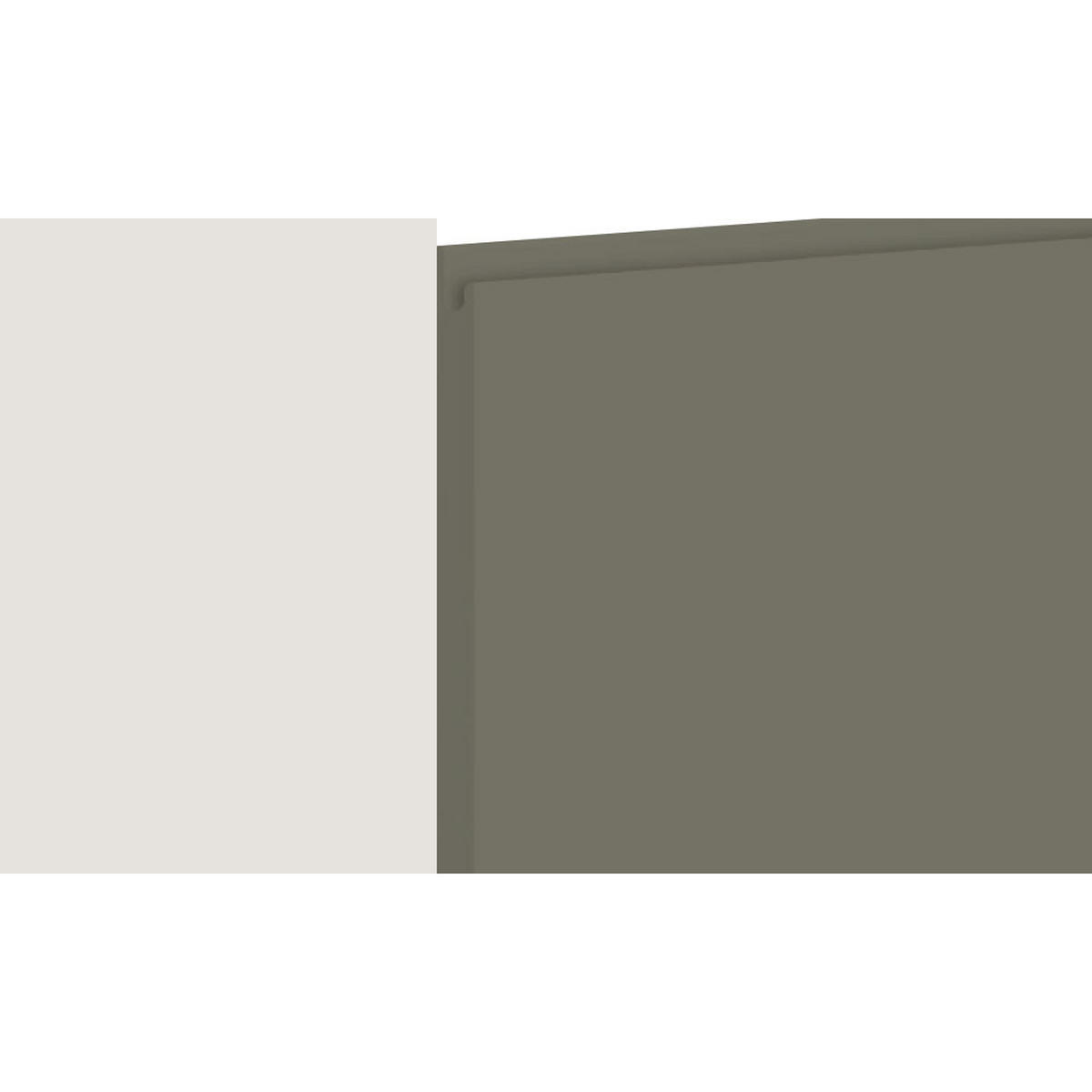 MIKROWELLENUMBAUSCHRANK Avellino W2MK/60 reed green Acryl matt / Grau 60 / 32,5 / 72cm - Grau/Grün, Holz/Holzwerkstoff (60/72/32.5cm) - Feldmann-Wohnen