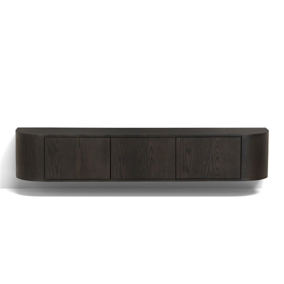 TV-MÖBEL Novero Braun 35/180/33 cm - Dunkelbraun, Holz (180/33/35cm) - Livingfurn