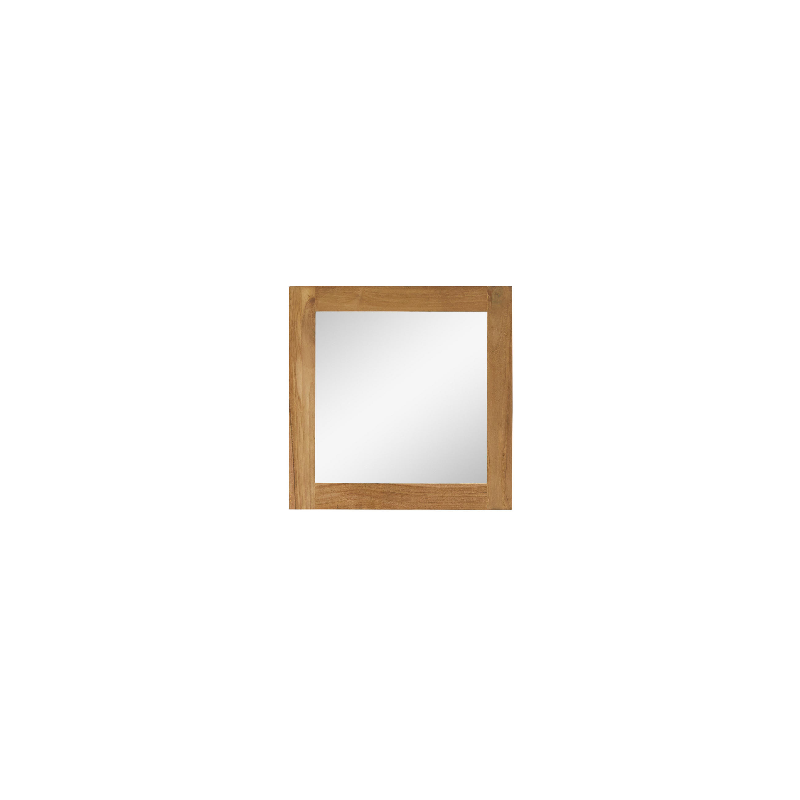 SPIEGEL Jill Natur aus Teak - Naturfarben, Holz (43/43/13cm) - Tikamoon