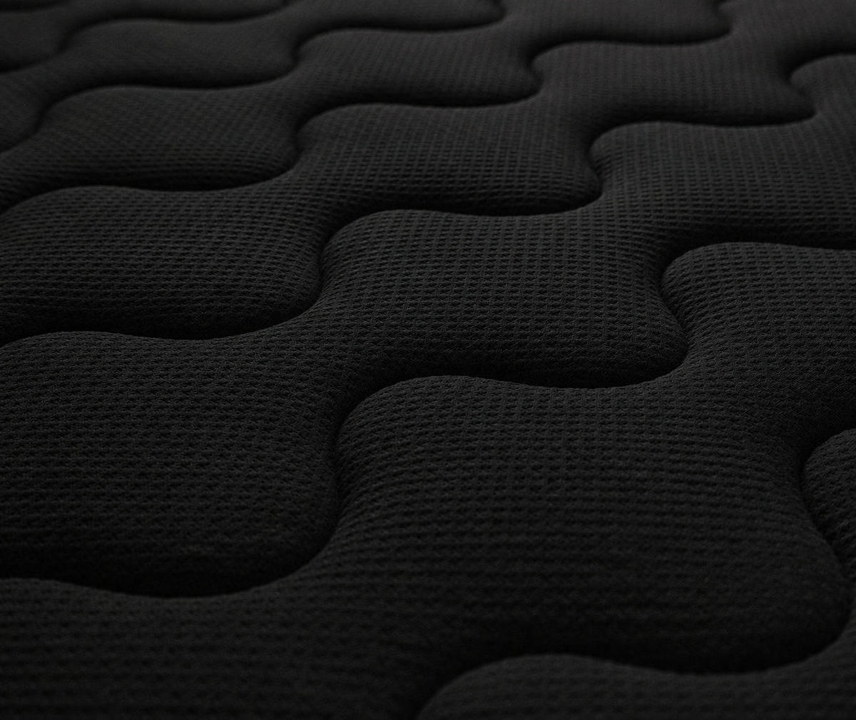 MARPUR TOP5 Latex Topper 160x200 cm H3, 5 cm, Schwarz - Schwarz, Textil (160/200cm) - Marpur