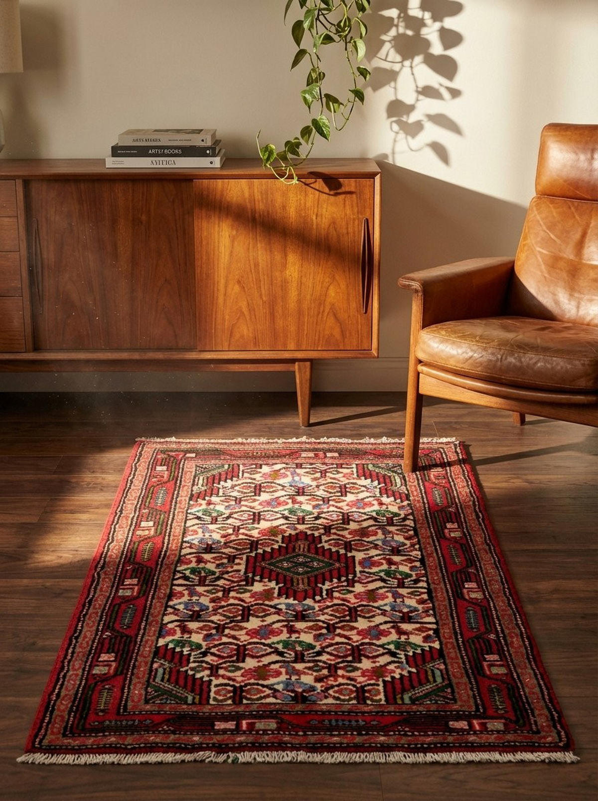 TEPPICH Assadabad Mehrfarbig 97/59 cm Schurwolle - Multicolor, Textil (59/97cm) - Looma