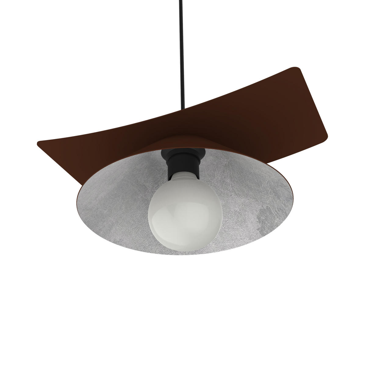 HÄNGELEUCHTE Miller D25 - Braun, Metall (25/34/10cm) - Lumicom