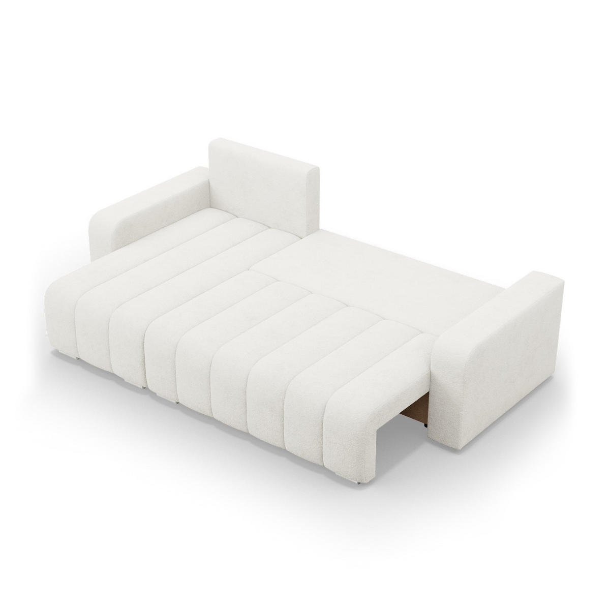 ECKSOFA MIT SCHLAFFUNKTION ABRIELLE BONELL Creme - Creme, Textil (144/237cm) - Mebligo