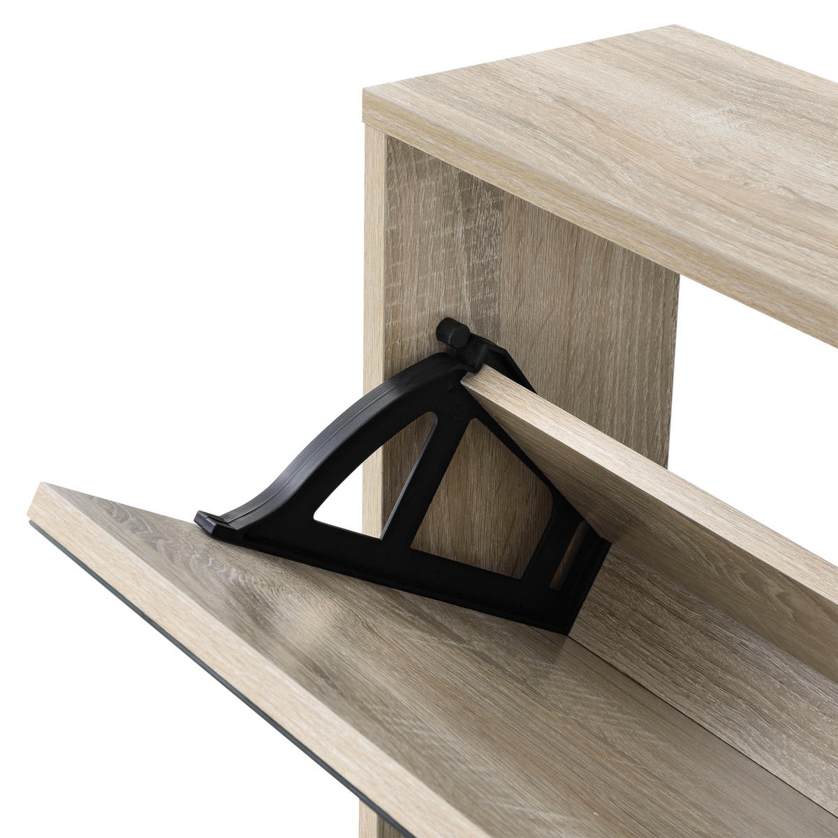 SCHUHKIPPER Lund - Sonoma Eiche, Holzwerkstoff (17/67/63cm) - [en.casa]