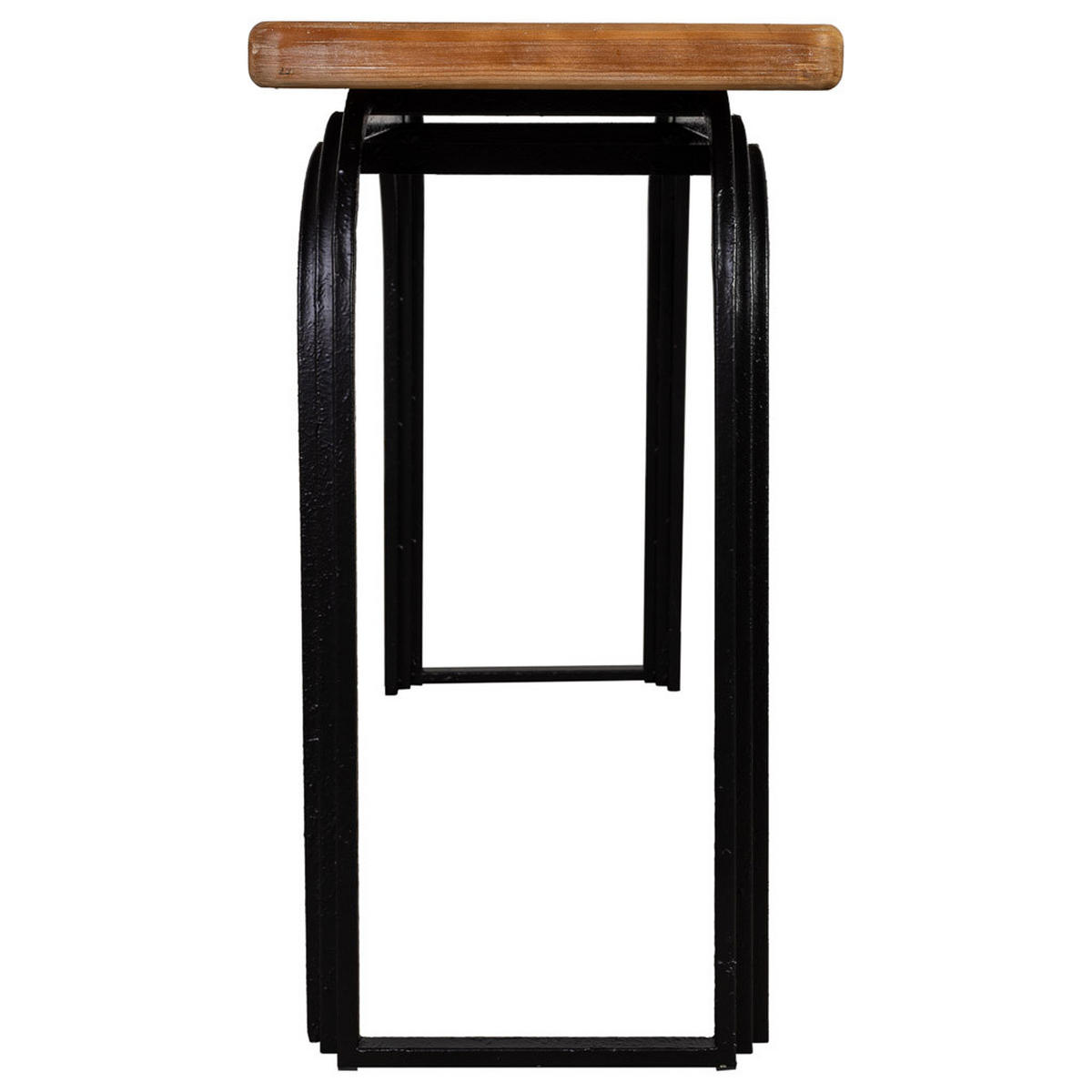 KONSOLENTISCH aus Holz, schwarz, 140x40x78cm - Schwarz, Holz (40/140/78cm) - Wanderlust