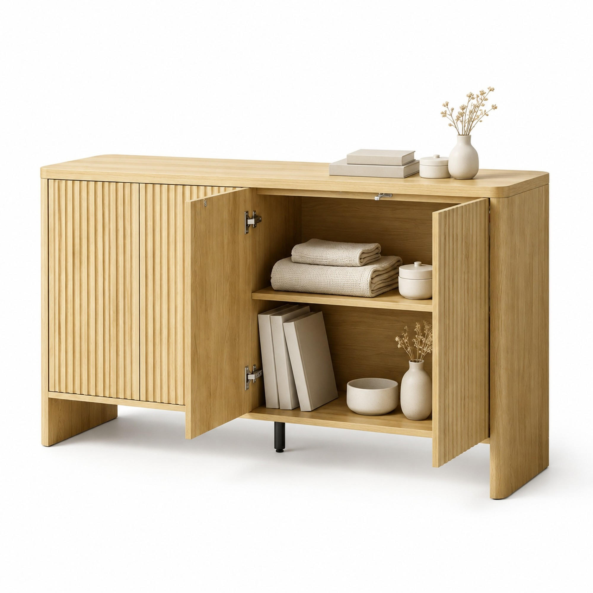 Ivmeu Sideboard Eiche 40x77x147 cm