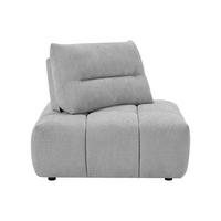 SESSEL mit gerader Rückenlehne - 1 -Sitzer - Polyester - hellgrau - APOLIU - Hellgrau, Textil (113/93/113cm) - Vente-Unique