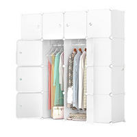 KLEIDERSCHRANK weiß 147/37/147 cm - Weiß, Kunststoff (147/147/37cm)