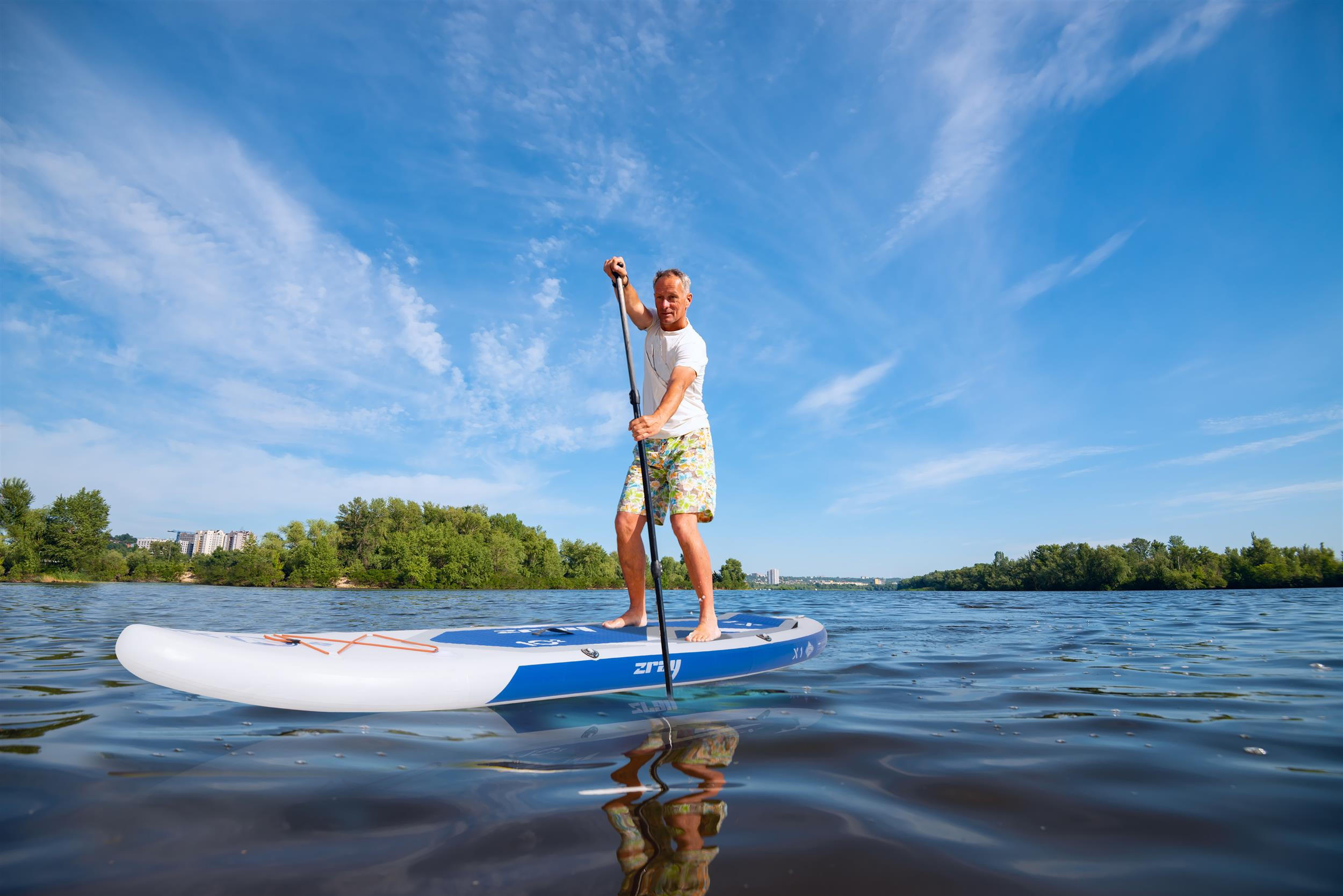 STAND-UP-PADDLE-BOARD X1 SUP Komplettset 310 x 81 x 15 cm mit viel Zubehör - Blau, Kunststoff (310/81/15cm) - Zray