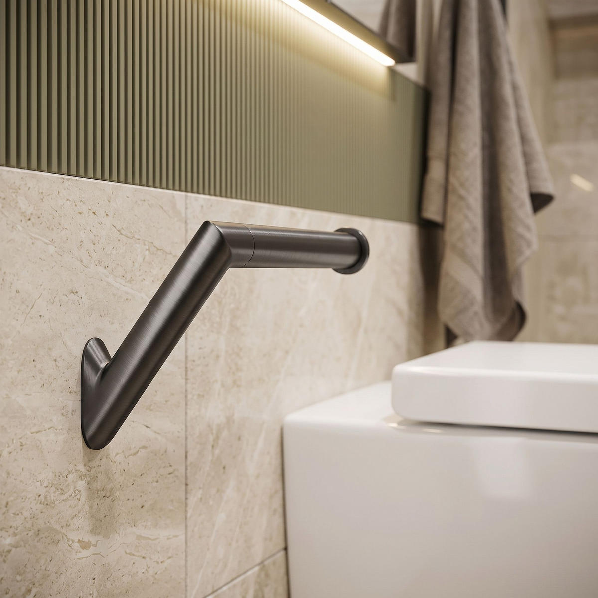 HALTER Für Toilettenpapier Rea Will Titan - Titanfarben, Metall (14.5/8.5/8cm) - REA