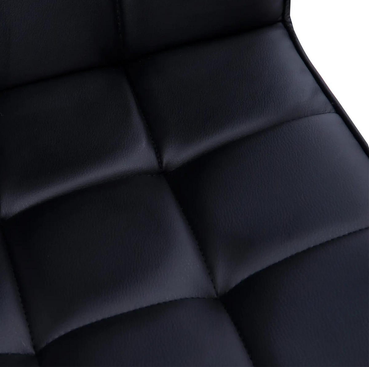 DREHSTUHL 52.5/54/84-99 cm ,Sitzhöhe 46-61 cm, gepolstert mit PVC-Bezug, schwarz - Schwarz, Kunststoff (54/99/52.5cm) - Redom