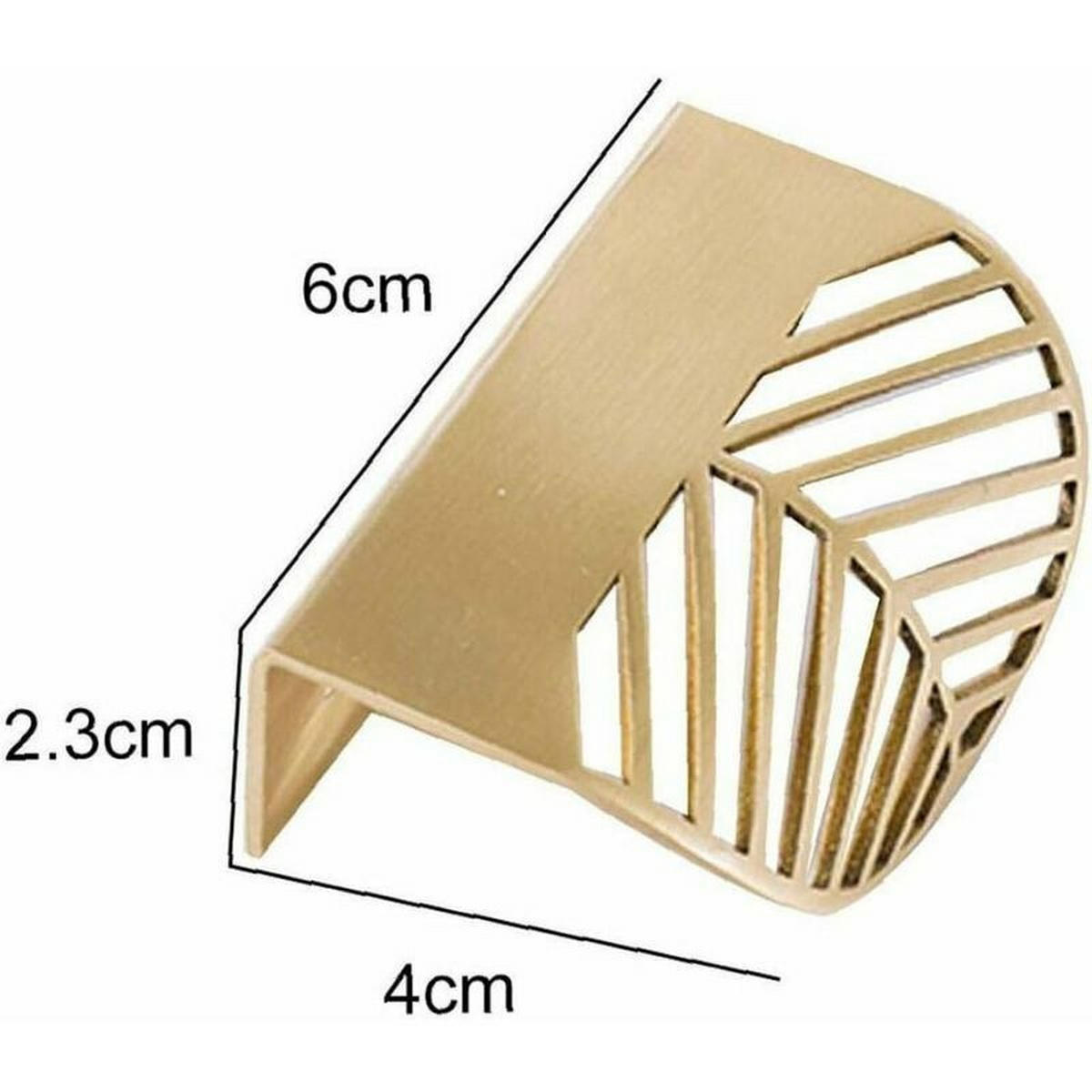 MÖBELGRIFF Gold 4er-Set 64 mm - Goldfarben, Metall (4.2/2.3/6cm)