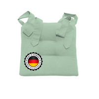 STUHLKISSEN mit Schleifenband - Mintgrün, Textil (46/42/7cm) - Bonvionn