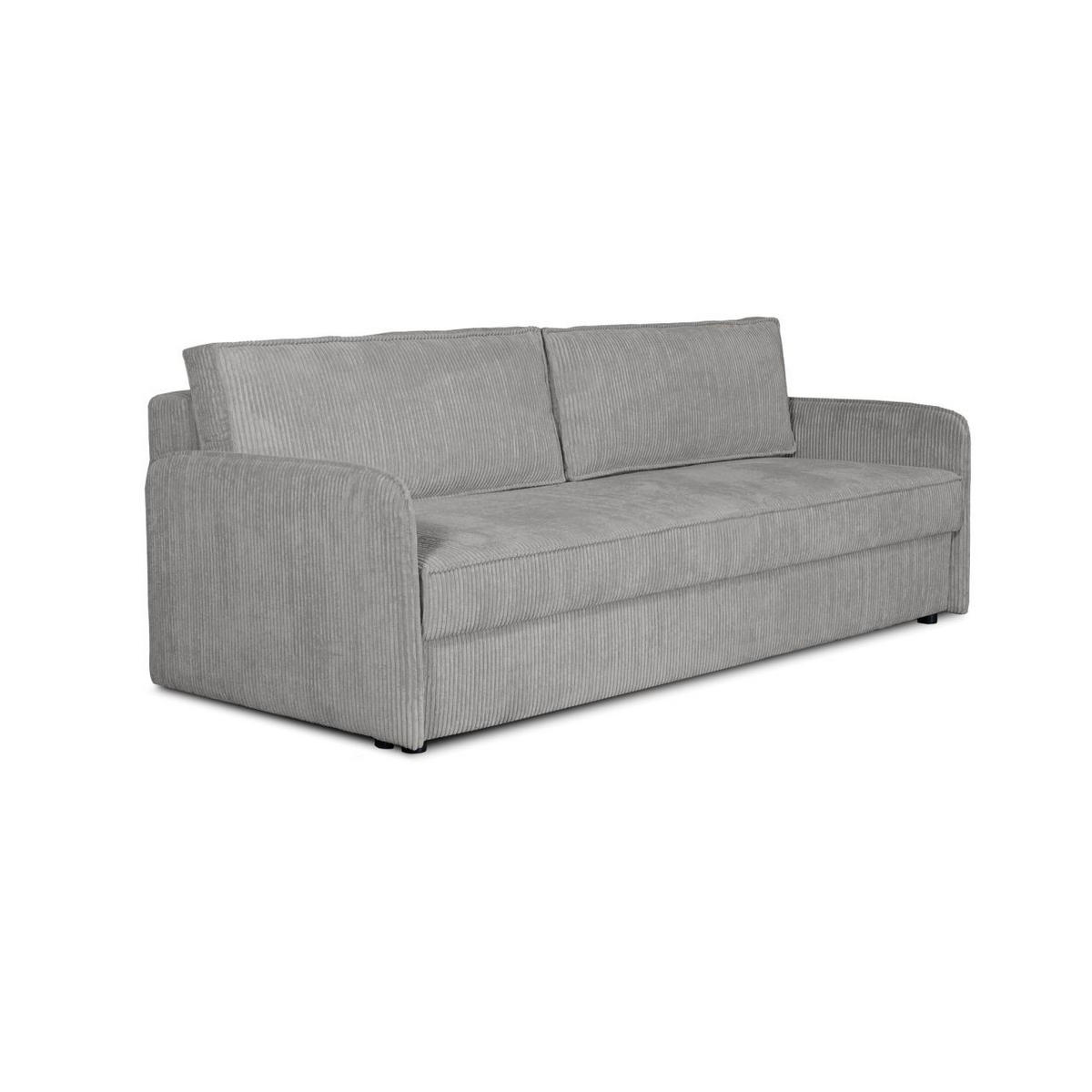 SOFA Ruby Mit Schlaffunktion - Hellgrau, Holzwerkstoff/Textil (206/90/91cm) - Fun Möbel