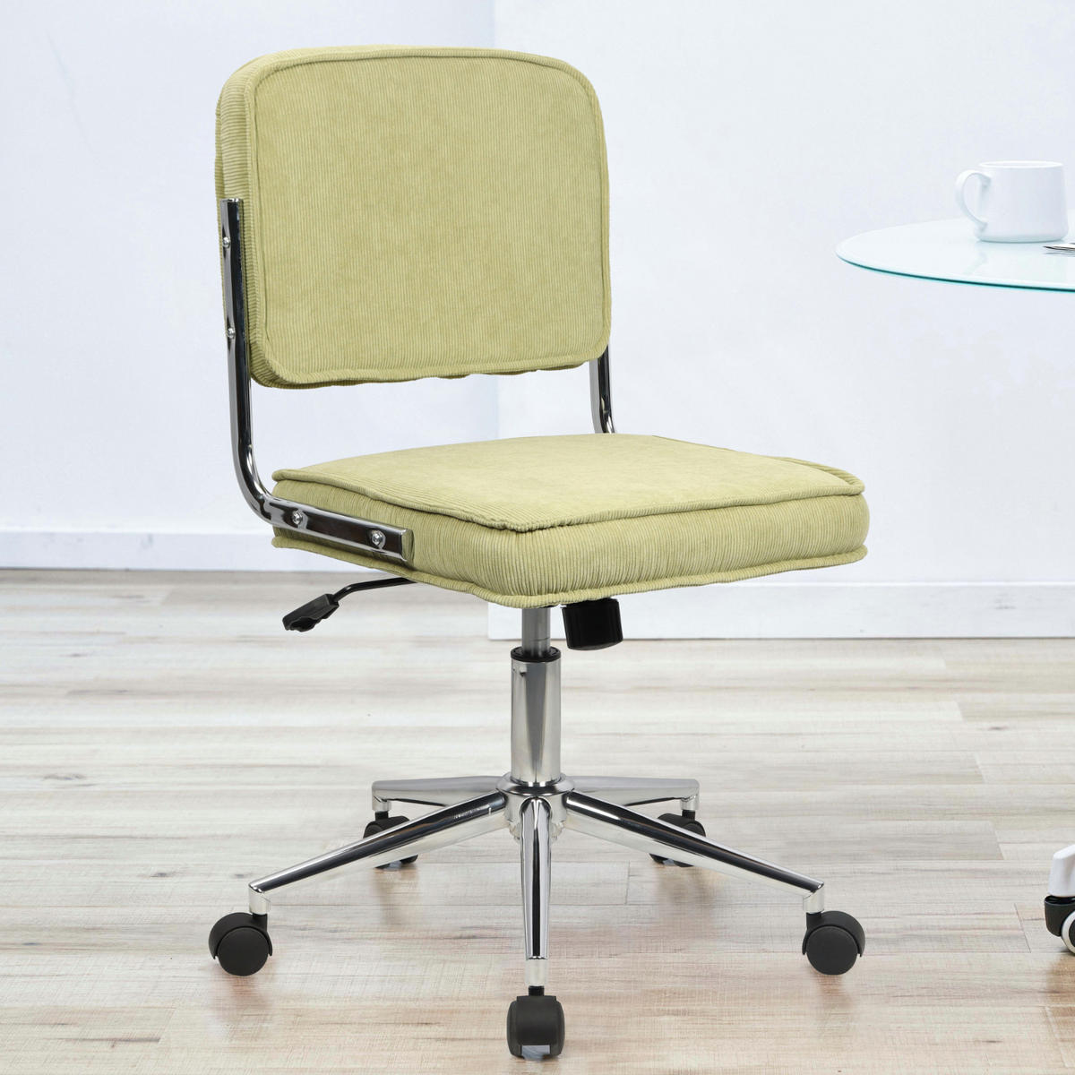 BÜROSTUHL Liv Schreibtischstuhl höhenverstellbar mit Rollen Grün - Grün, Textil (48/94/47cm) - SVITA